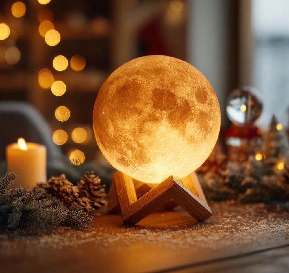 Twinkling Tree Mystical Moon Lamp New In Box
